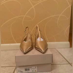 Naturalizer Champagne Slingback Heels